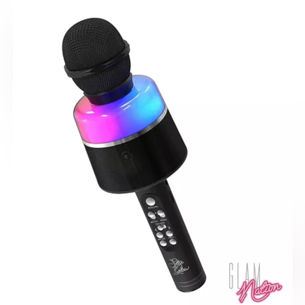 TZumi Glam Nation Star Glow LED Karaoke Microphone Popsolo Speaker New BOX $50